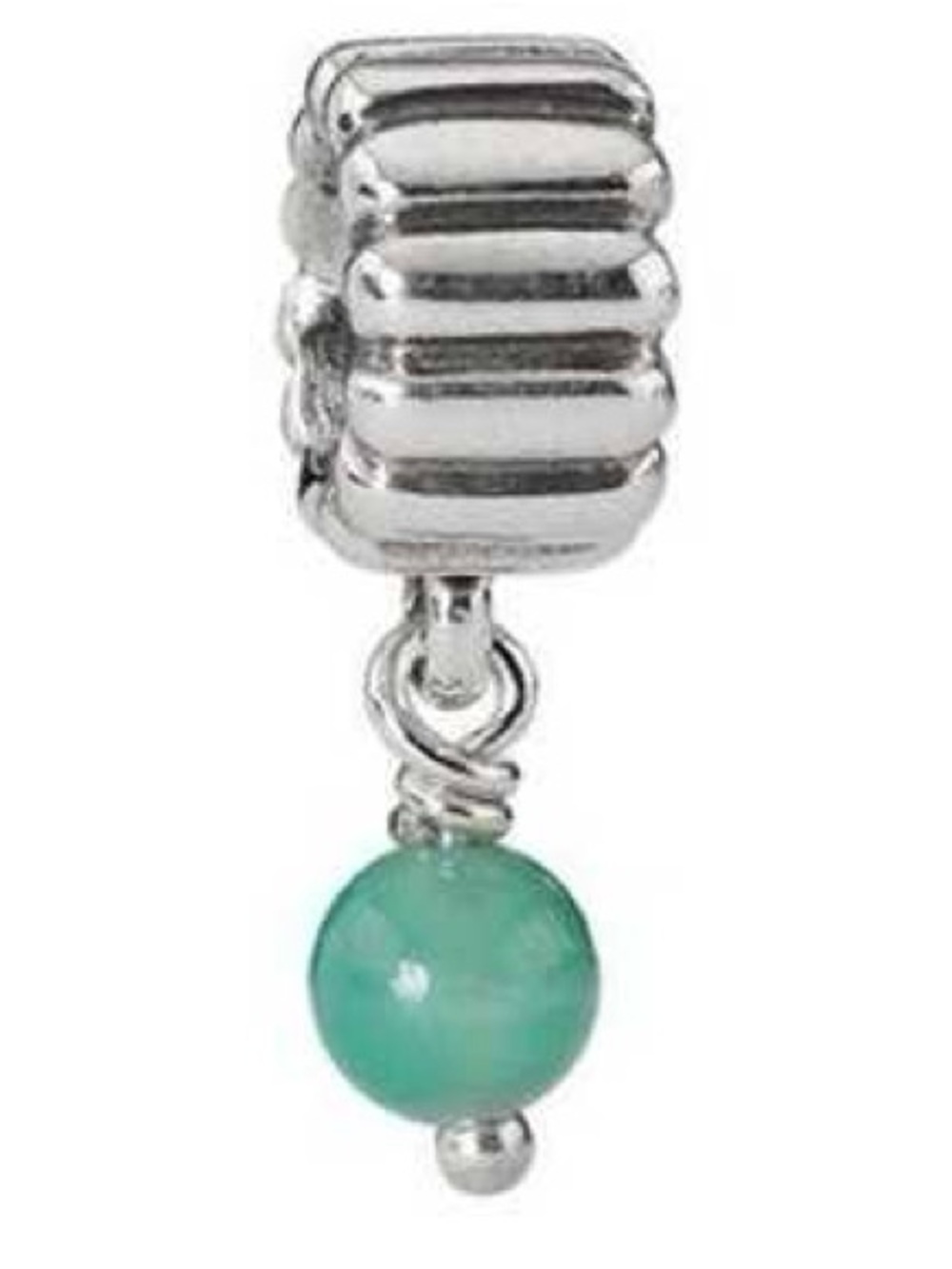 Pandora May Birthstone / Chrysoprase Dangle Charm - Silver Sterling